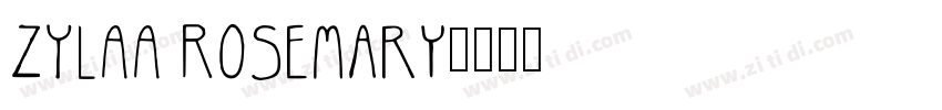 ZYLAA Rosemary字体转换